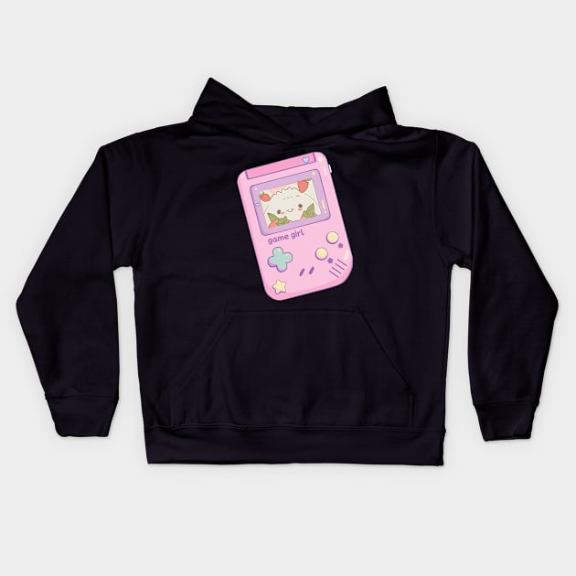 Game Girl Kawaii Kids Hoodie by geekmethat